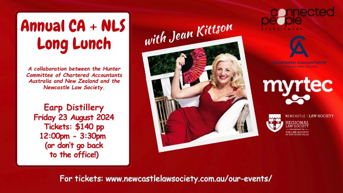 NLS + CAANZ Long Lunch with Jean Kittson